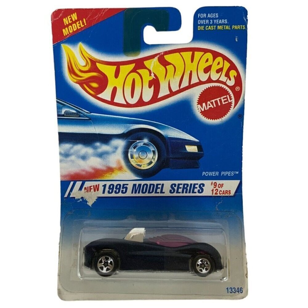 Hot Wheels 1995 Model Series Power Pipes No 9 Of 12 Cars 349 NEW